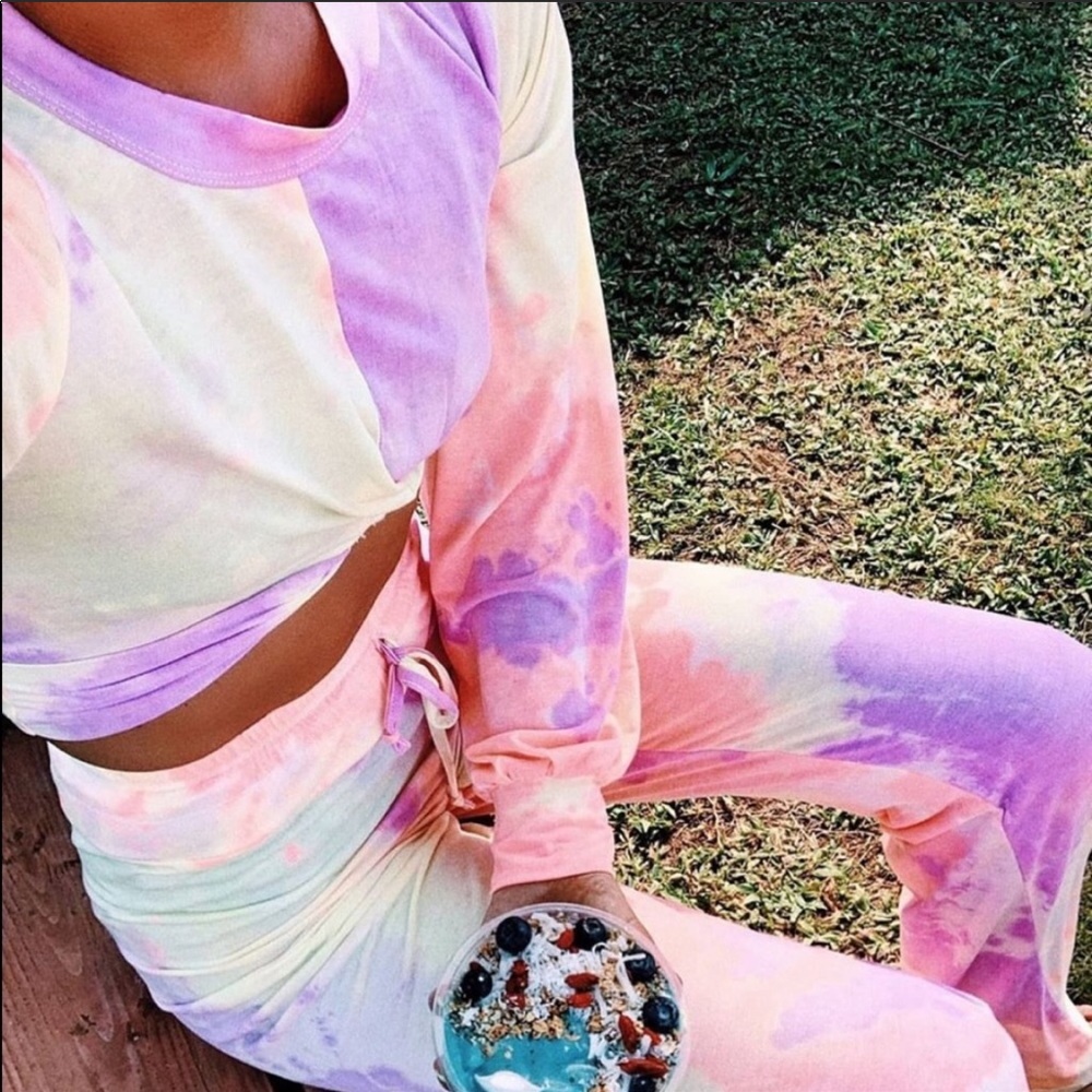 Beach Riot Pastel Tie-Dye Pantsuit